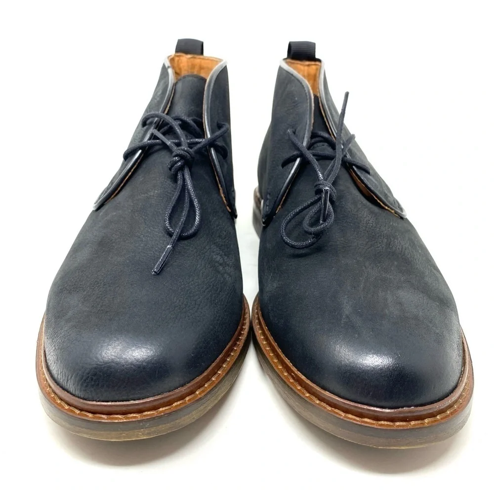 SHOE THE BEAR LEATHER DALTON BOOTS BLACK